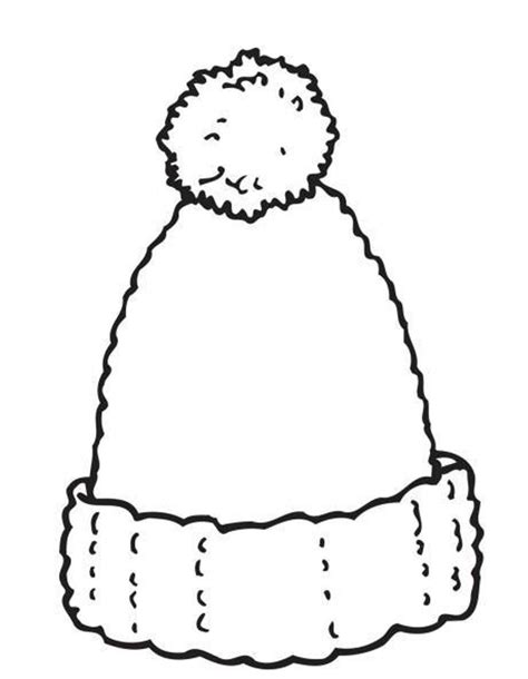 Printable Winter Hat Coloring Page